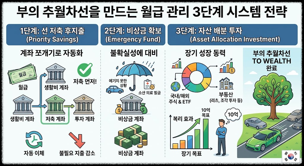 부의 추월차선을 만드는 월급 관리 3단계 시스템 전략