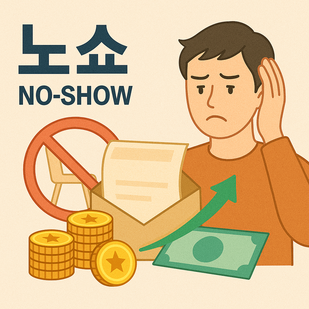 노쇼에 대한 이미지