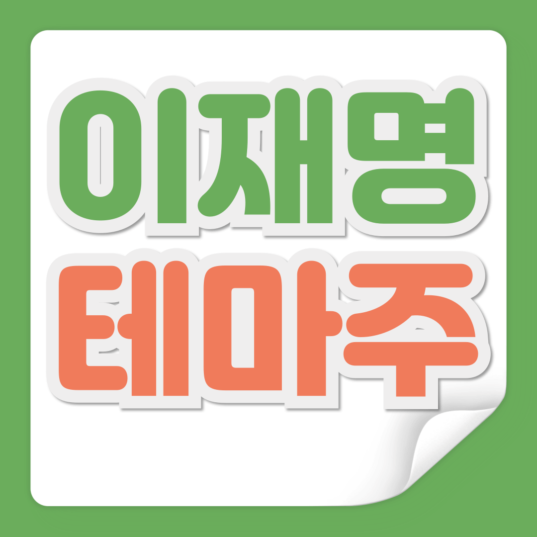 이재명 관련주 테마주 주가