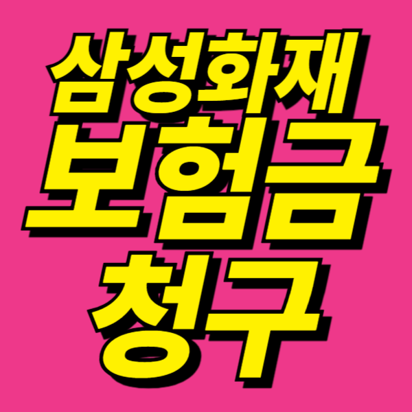 삼성화재 보험금청구