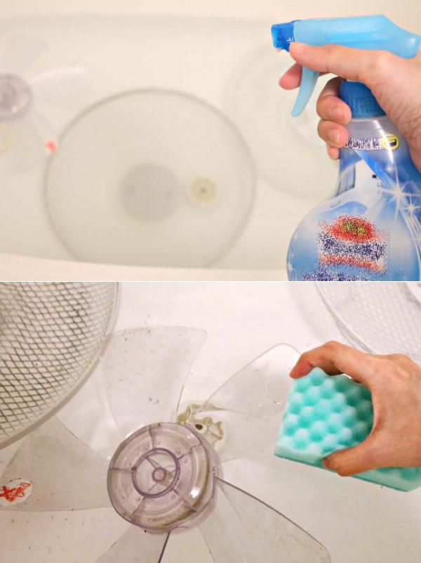 선풍기 청소법, 팁줌