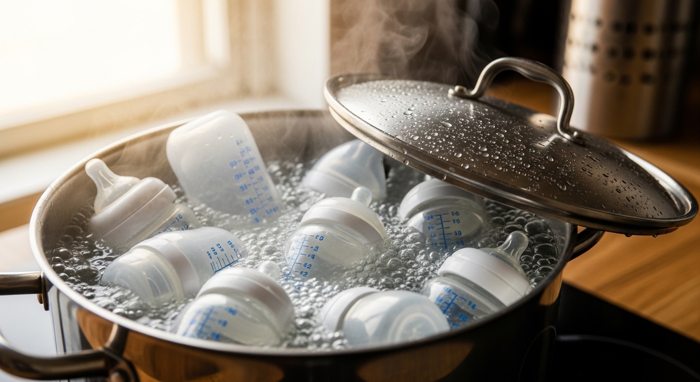 젖병 소독 열탕법