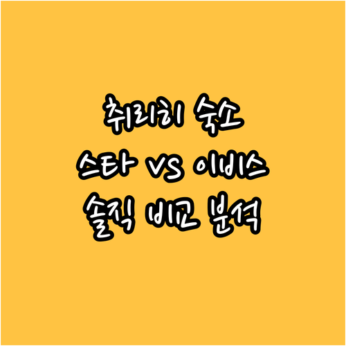 취리히 숙소 추천 스위스 스타 vs 