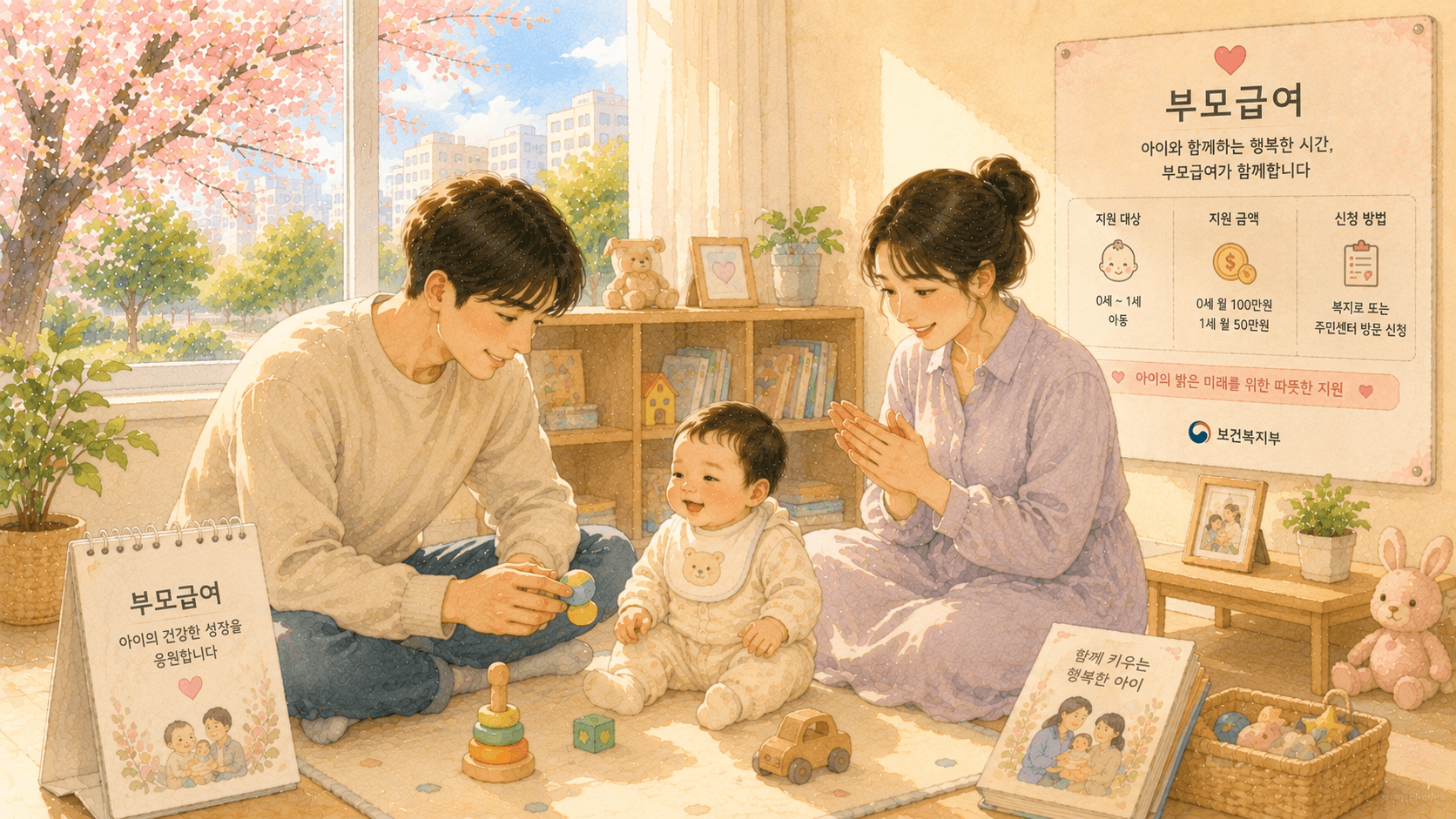 출산&middot;육아 정부지원 마스터 ❘ 11편 &middot; 부모급여 Q&amp;A300선 - 0세 100만 원&middot;1세 50만 원부터 어린이집&middot;해외체류까지 자주 묻는 질문 총정리