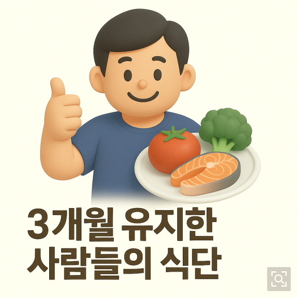 3개월 유지한 사람들의 식단/gpt