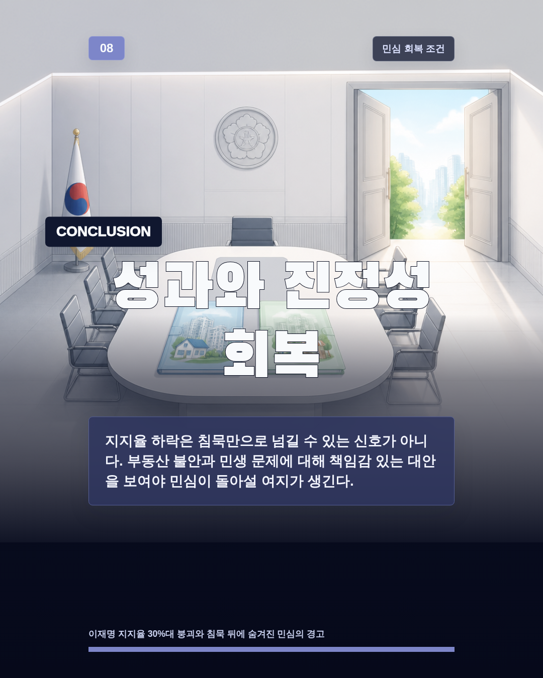 성과와 진정성 회복
