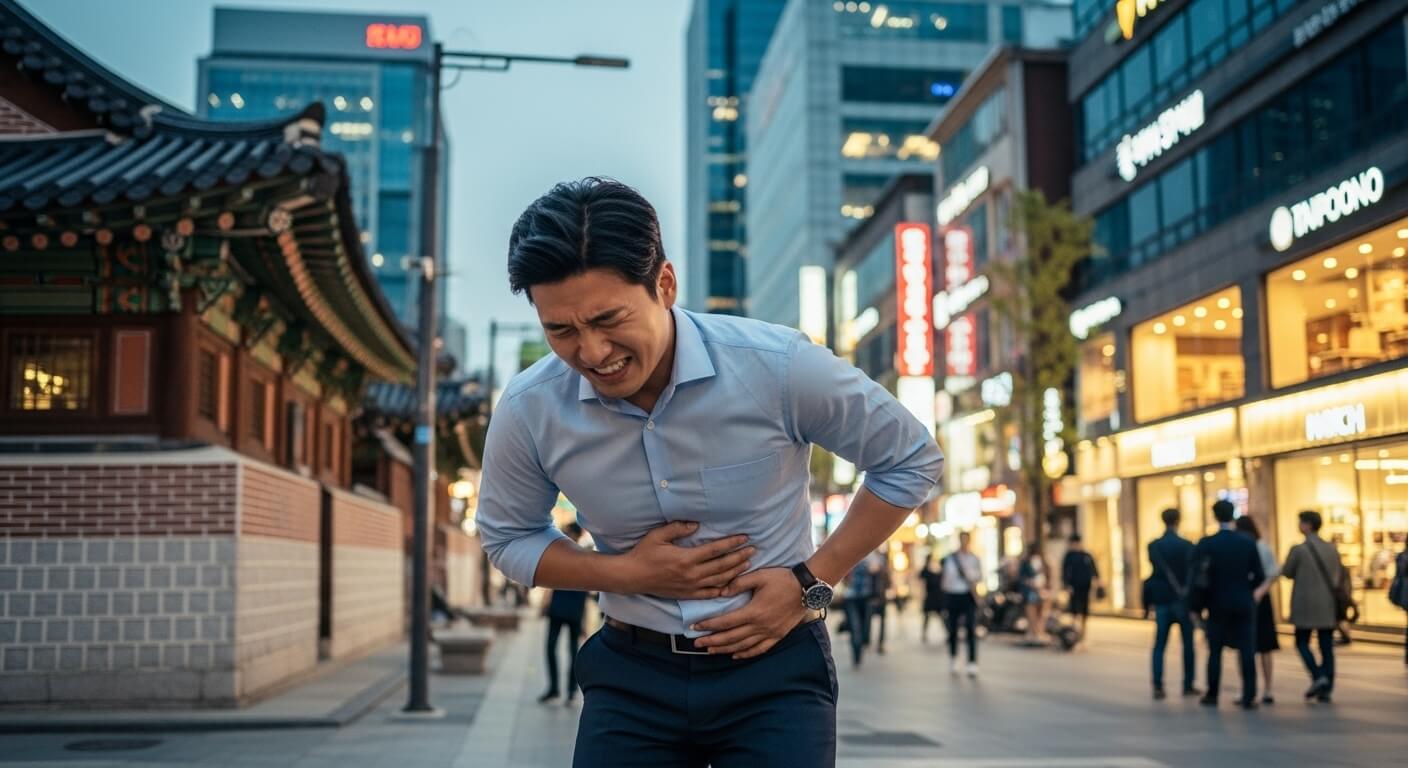 왼쪽 갈비뼈 아래 통증