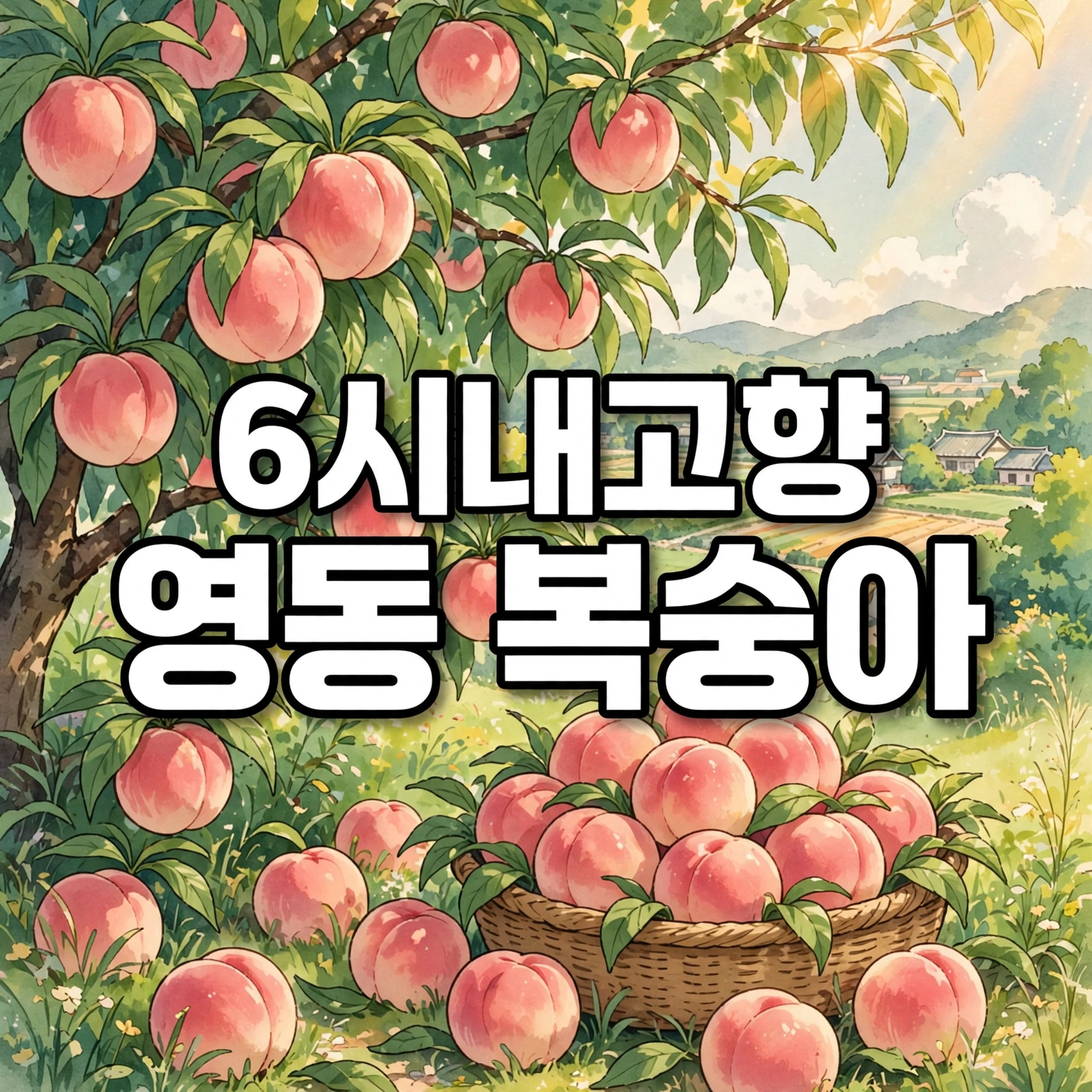 6시내고향 영동 복숭아