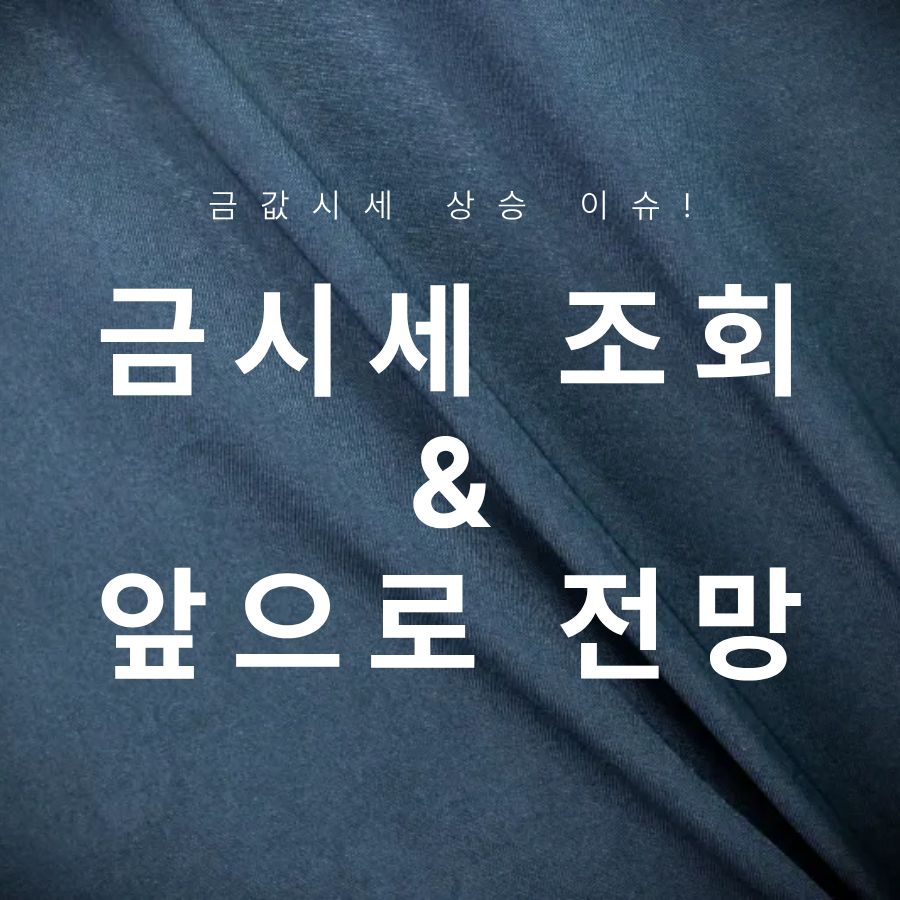 오늘의 금시세 1돈가격팔때 18K 순금 한돈, 국내 국제 금값이 오르는 이유와 전망