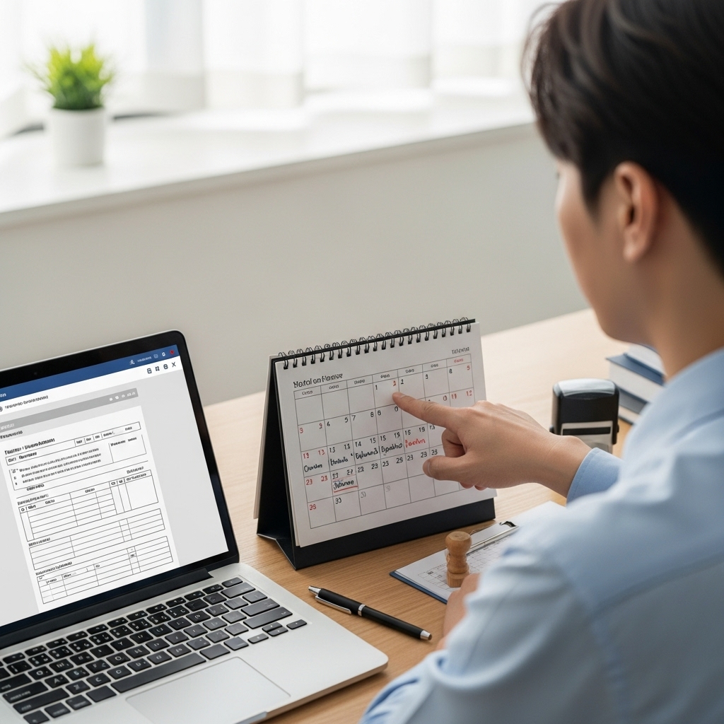 신고&middot;납부 타임라인