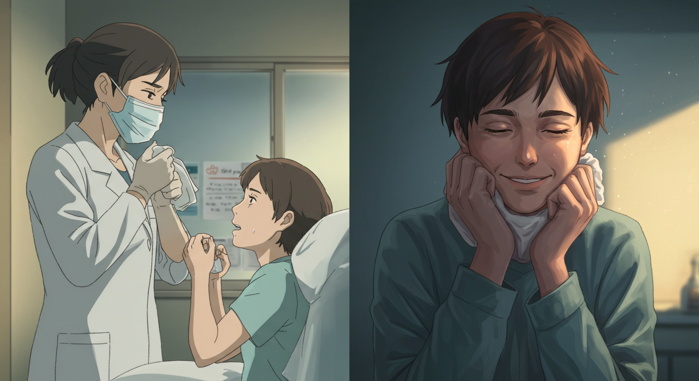 독감백신을 맞아도 감염되는 이유 비교 장면