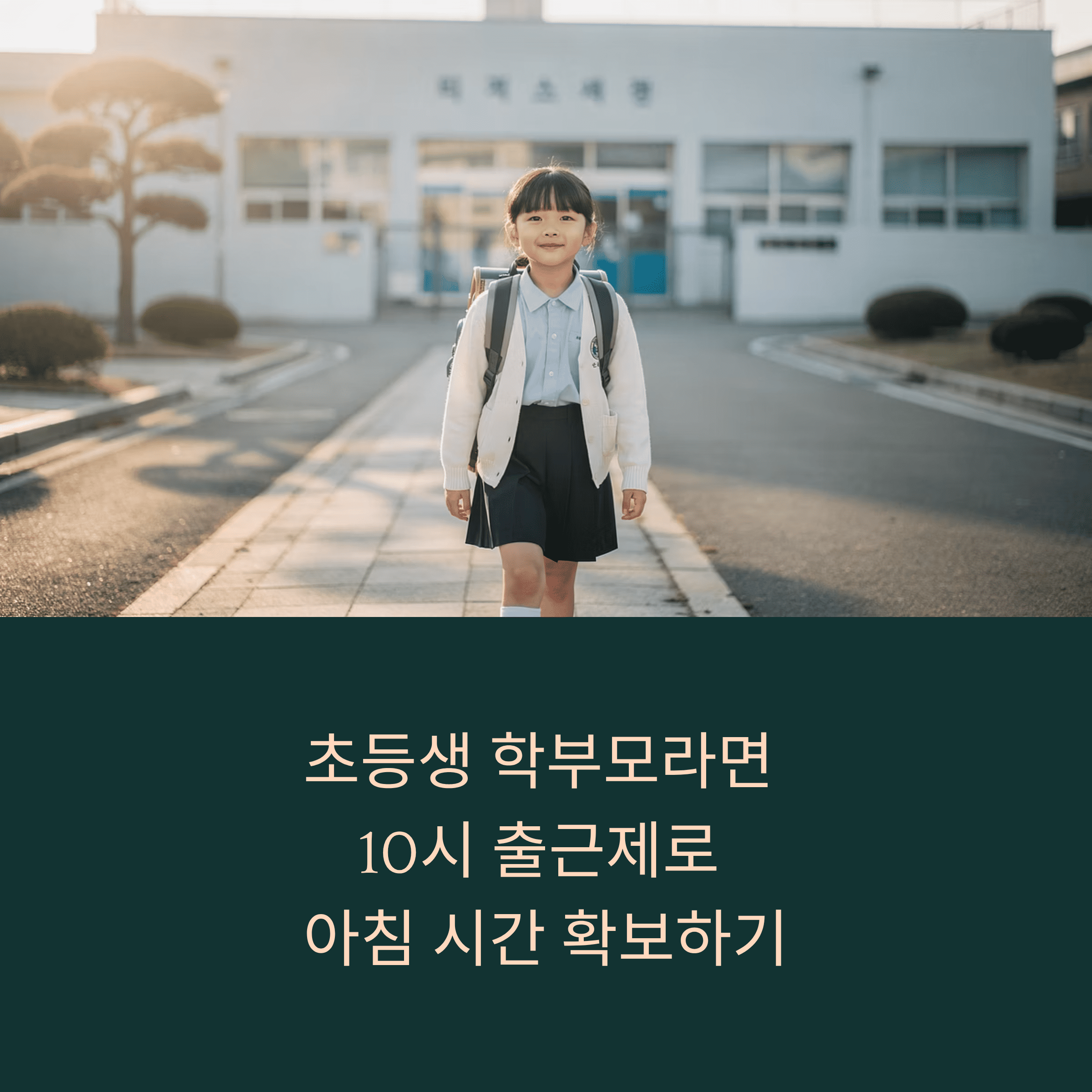 육아기,초등생 학부모 10시 출근 제 총 정리