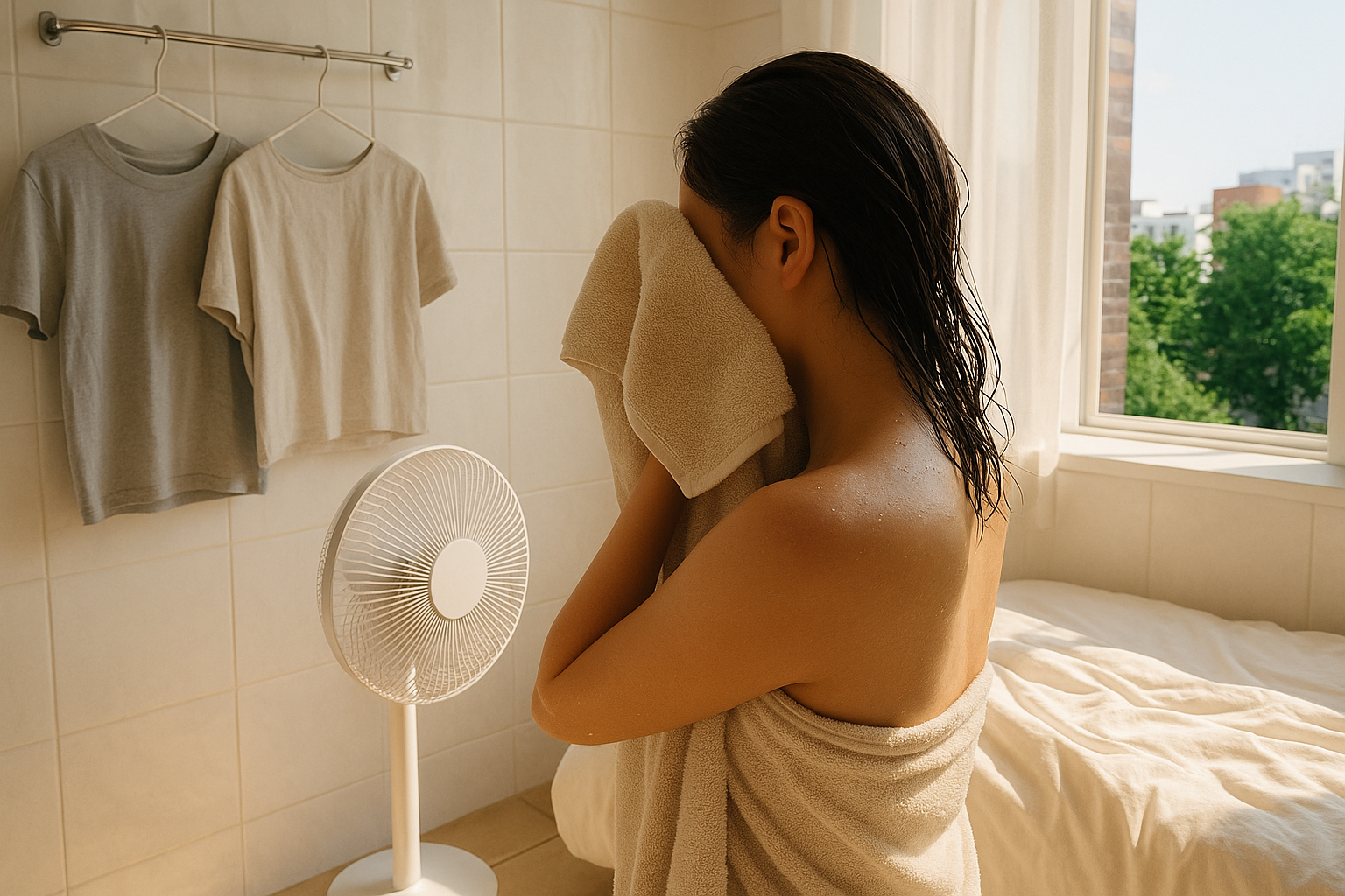 여름 샤워 루틴 사진