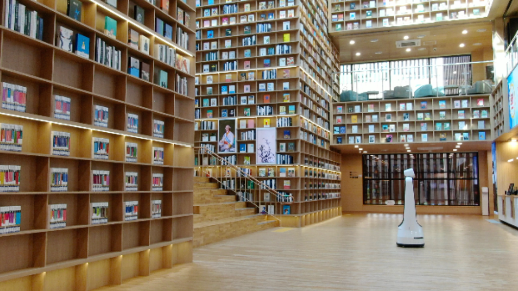 송도 국제도서관 내부