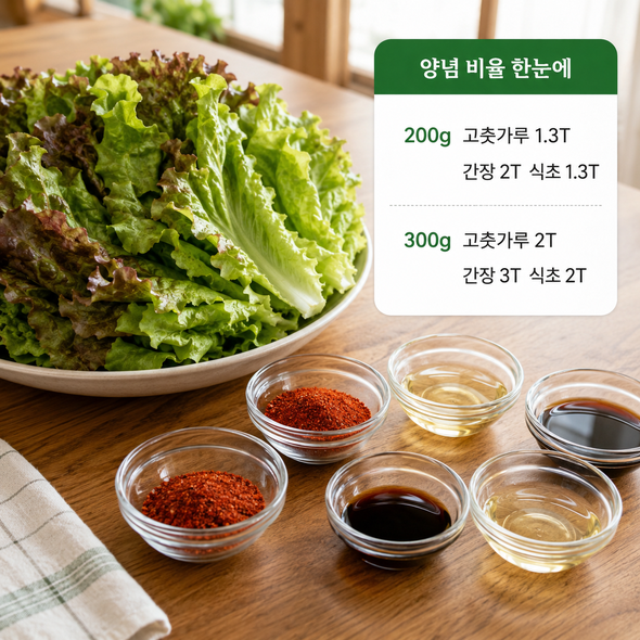 상추 겉절이 만드는법
