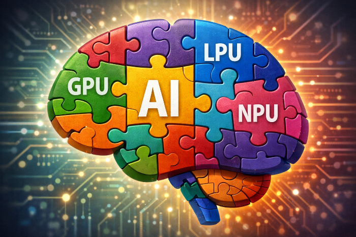 GPU와 LPU가 공존하며 성장하는 하이브리드 AI 반도체 생태계 조감도