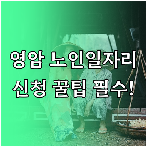 영암군 시니어클럽 노인 일자리 종류와..