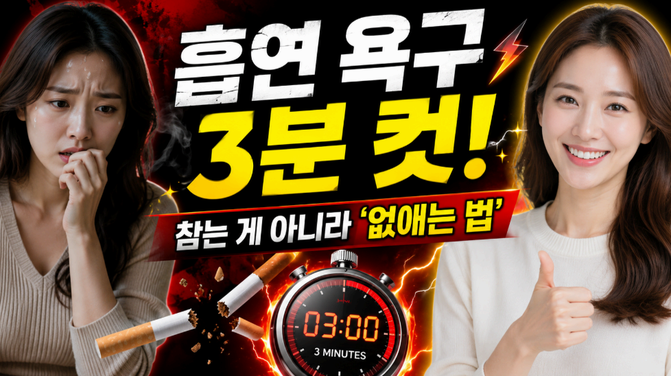 흡연 욕구 3분컷 이미지사진
