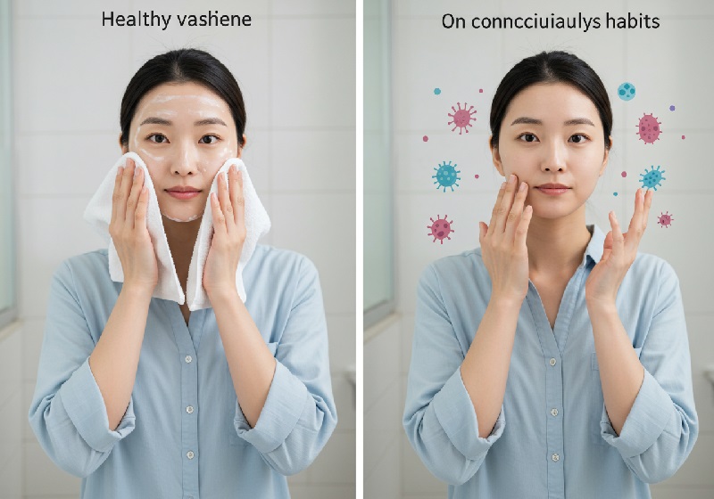 피부트러블의 진짜 원인 - 마스크 경험이 증명한 세균차단과 무의식 터치 방지 효과