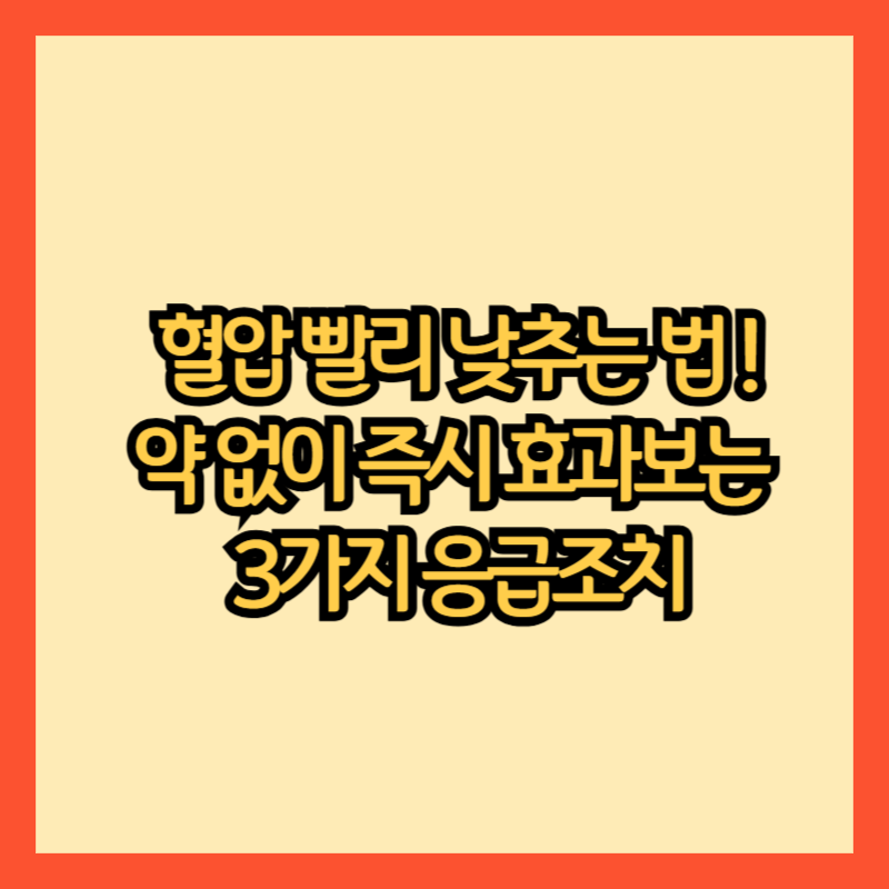 혈압-빨리-낮추는-법