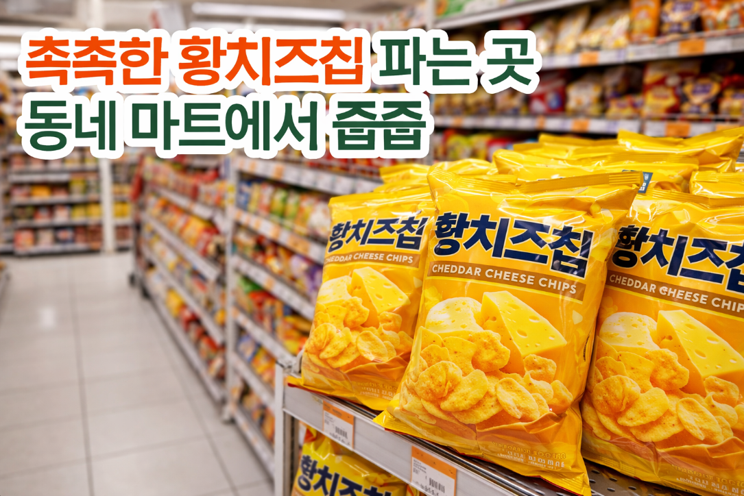 동네 마트에서 발견한 촉촉한 황치즈칩 숨은 맛집