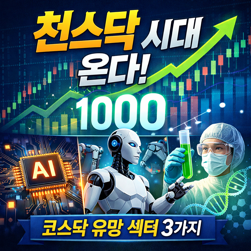 천스닥 시대 온다 코스닥 유망 섹터 3가지