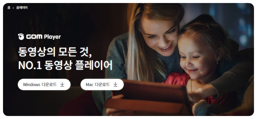 곰플레이어 PC 화면