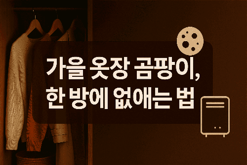 가을 옷장 곰팡이, 한 방에 없애는 법