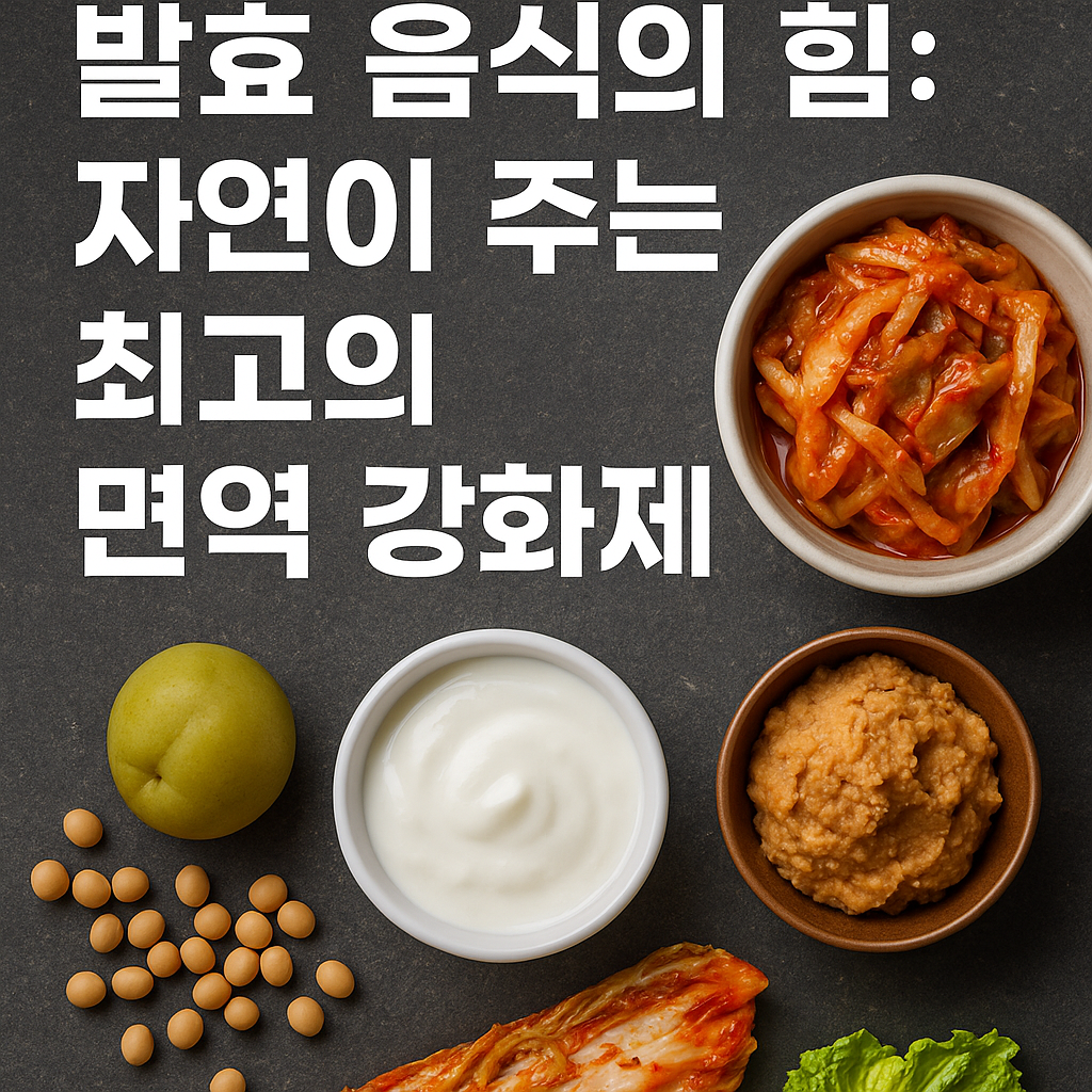 발효 음식의 힘 자연이 주는 최고의 면역 강화제