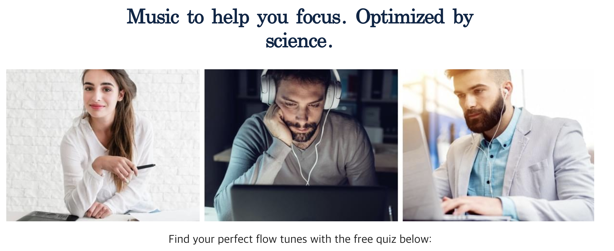 Focus@Will 홈페이지