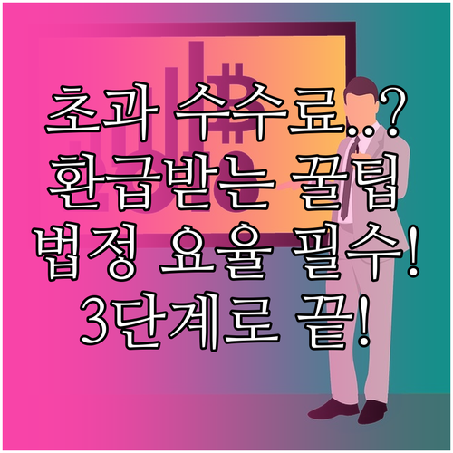 중개수수료 법정 상한 요율 숙지 초과..