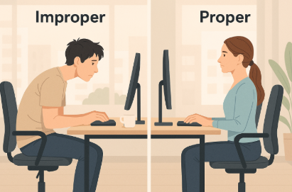 올바른 자세의 관한 사진