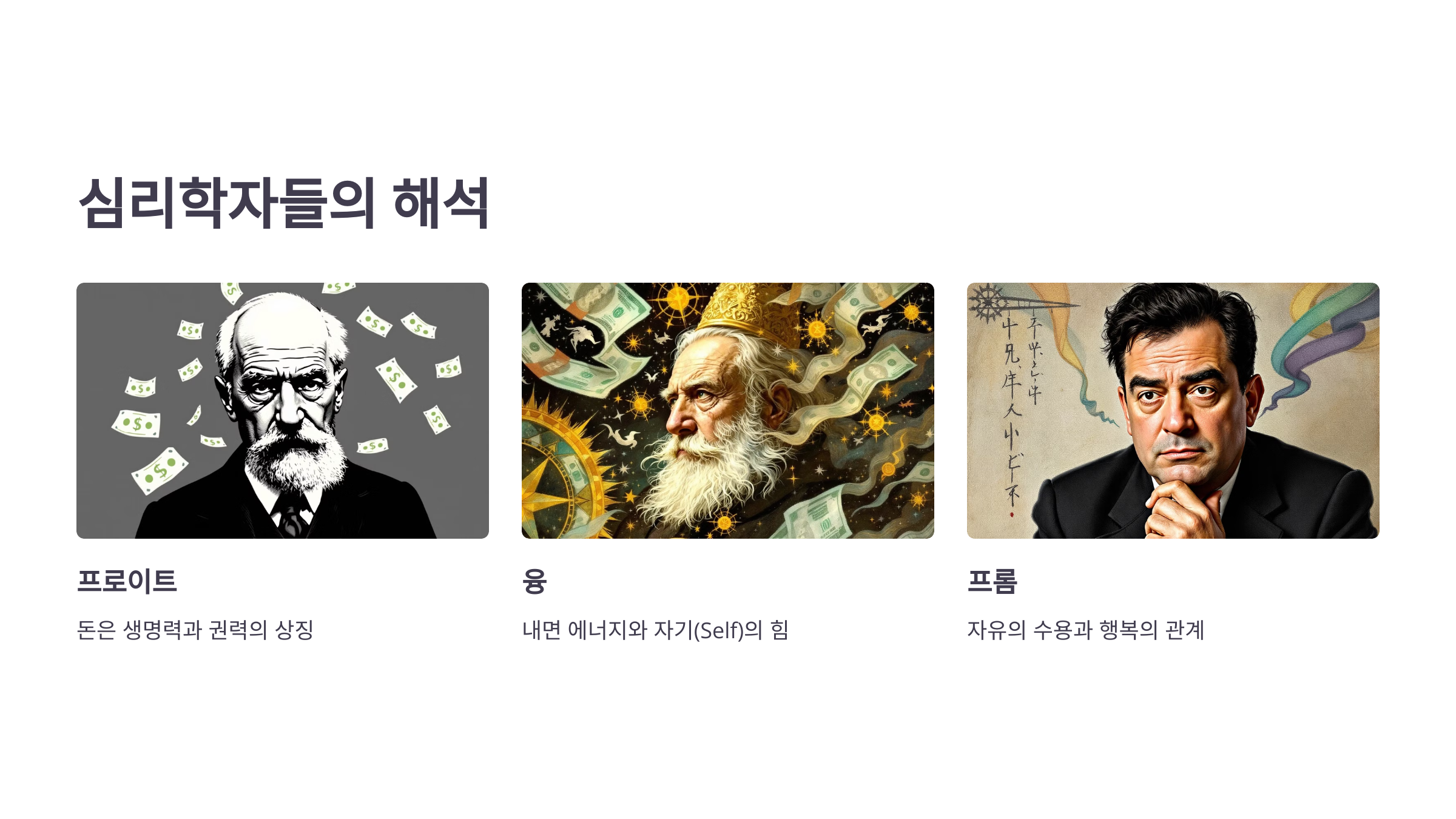 심리학자들의 해석