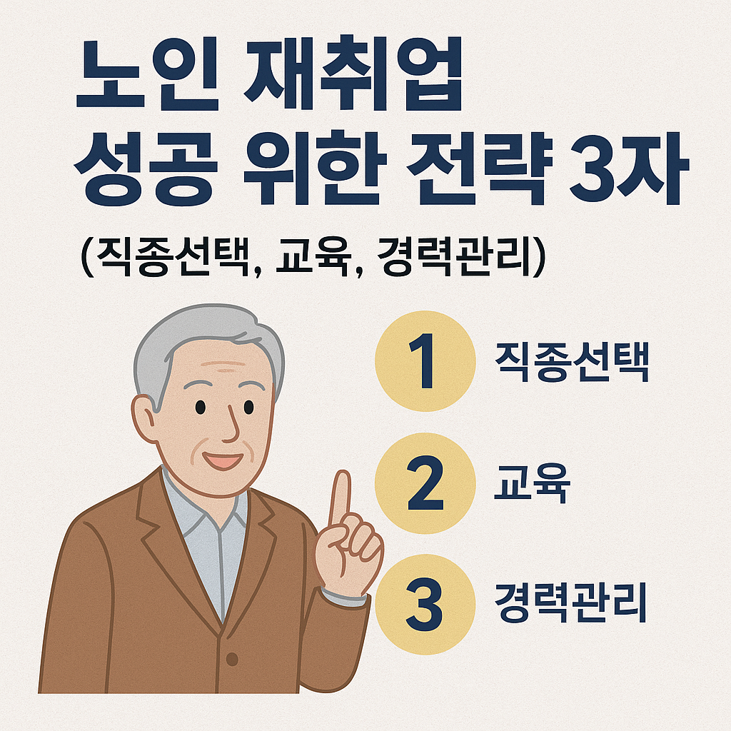 노인 재취업 성공 위한 전략 3가지 (직종선택, 교육, 경력관리) 관련 사진