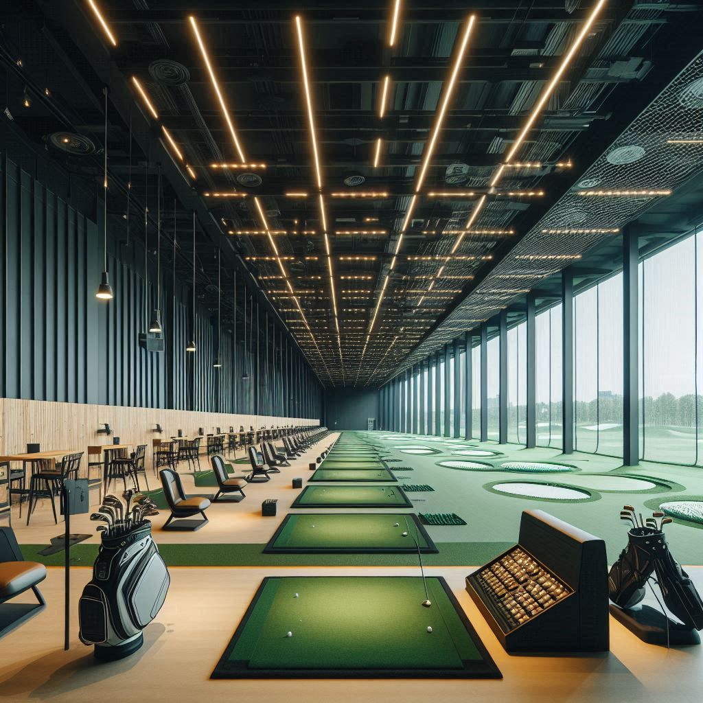 실내골프연습장 배경