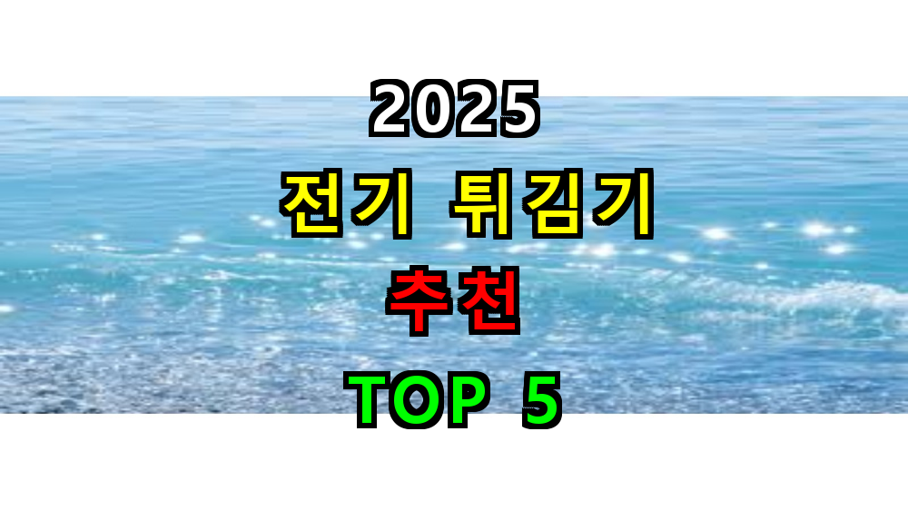 2025 전기 튀김기 추천 TOP 5