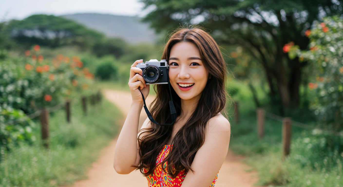 아프리카를 여행하는 사람