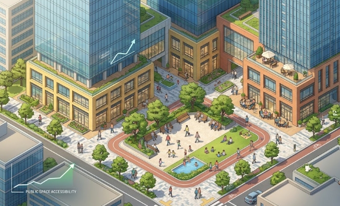 공개공지 제도의 목적과 도시 환경 개선 효과 설명