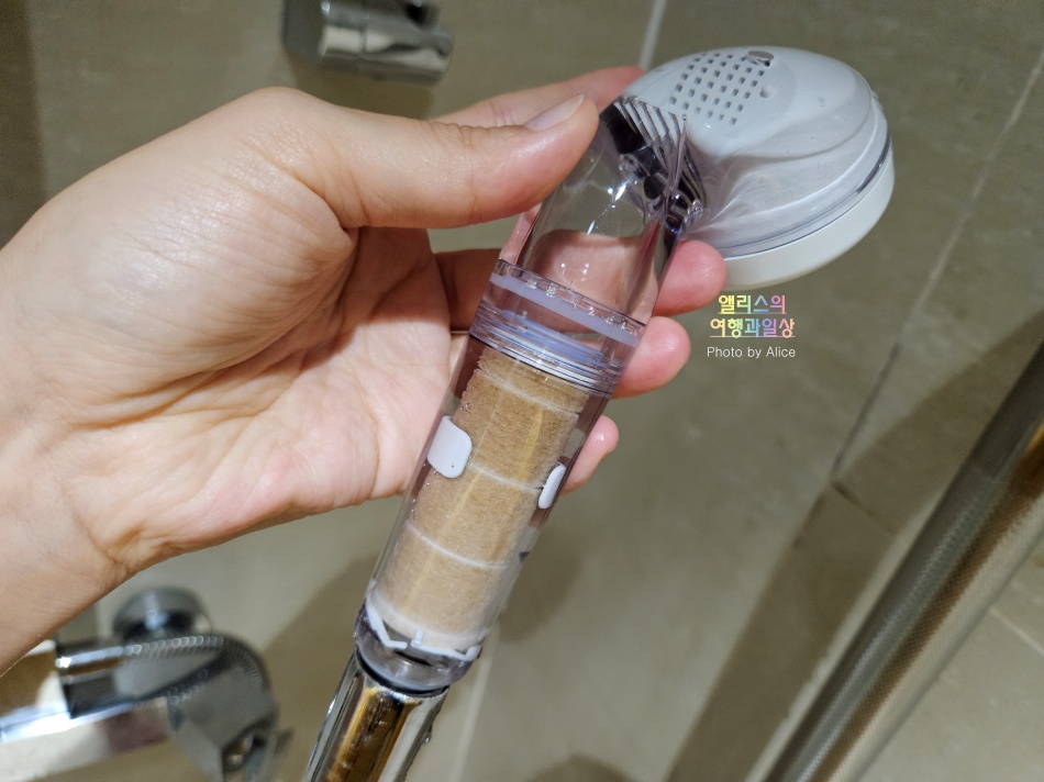 여행 필수품, 휴대용 여행용 듀벨 필터샤워기 솔직후기