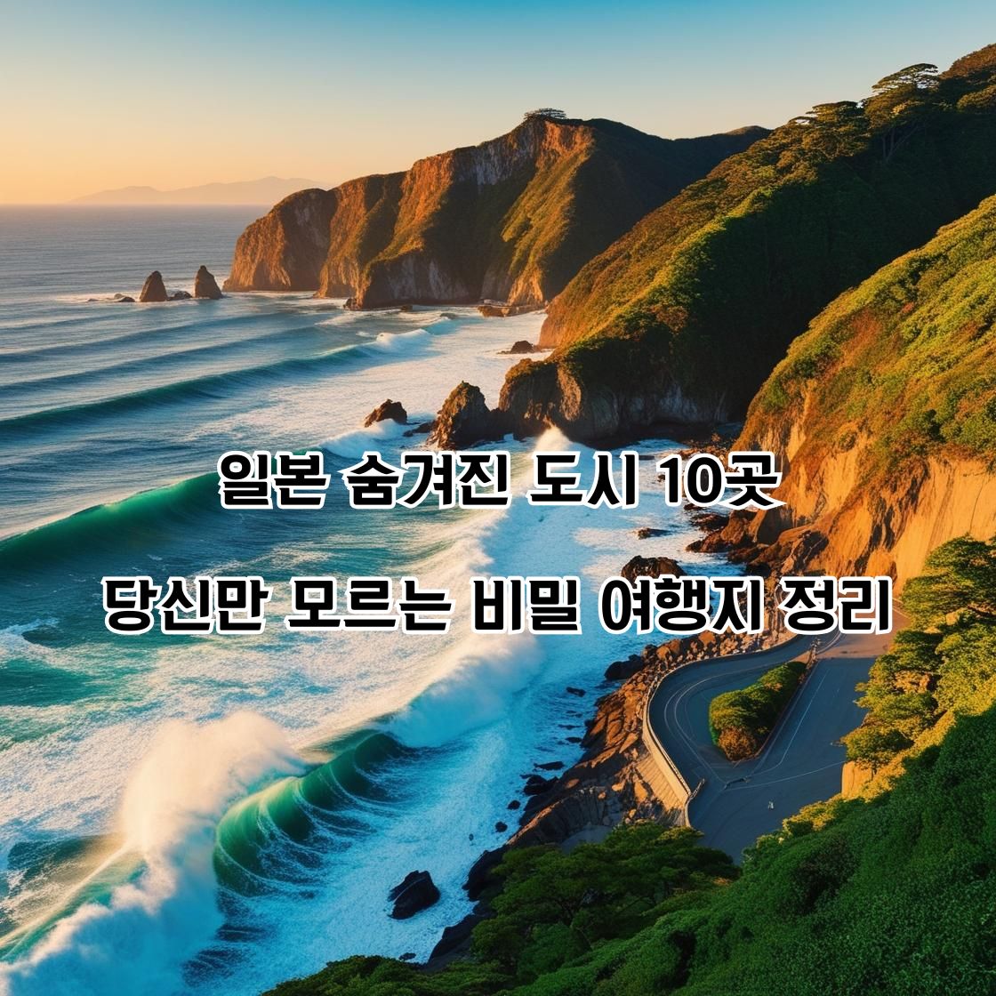 일본 숨겨진 도시 10곳: 당신만 모르는 비밀 여행지
