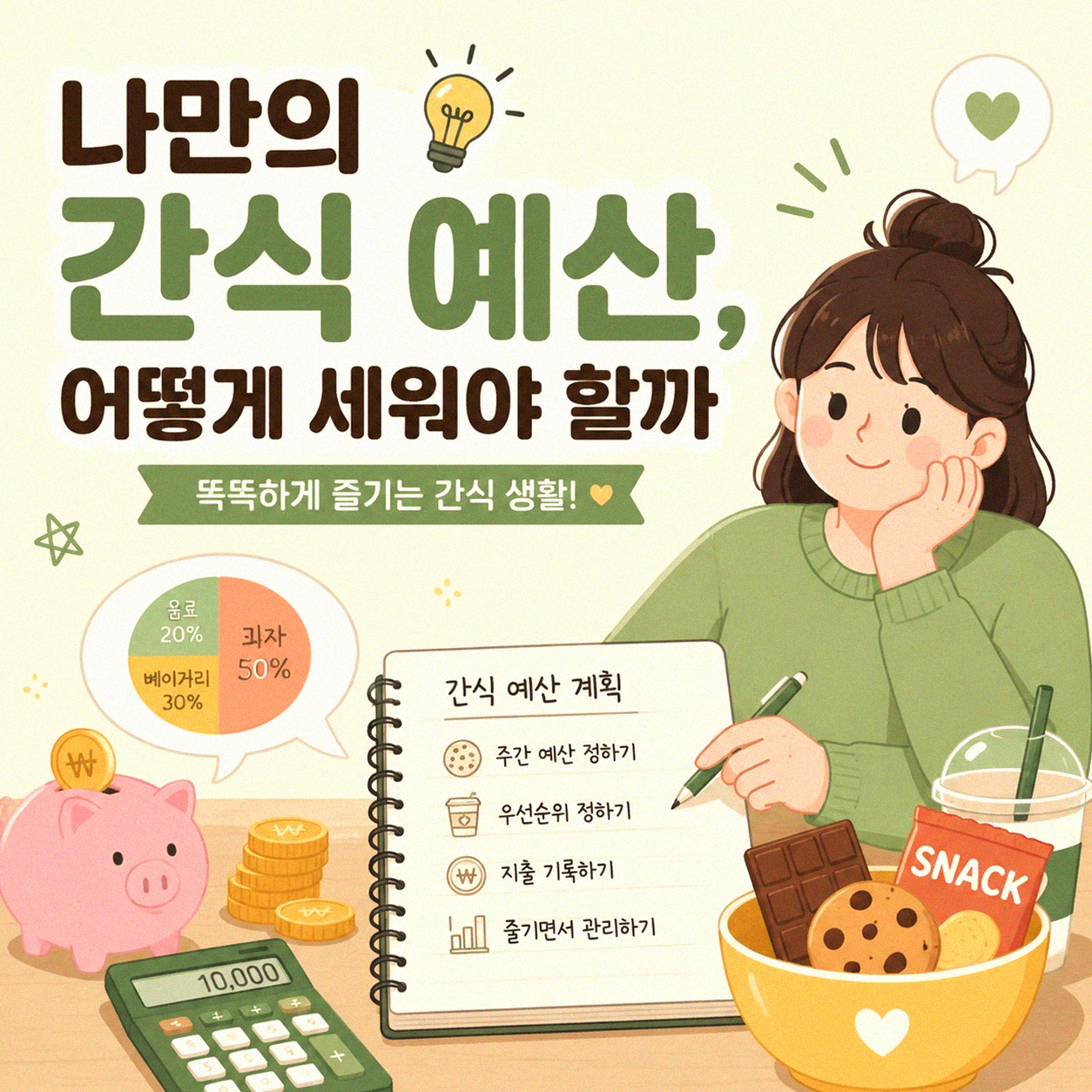 간식비, 얼만큼 써야 괜찮을까