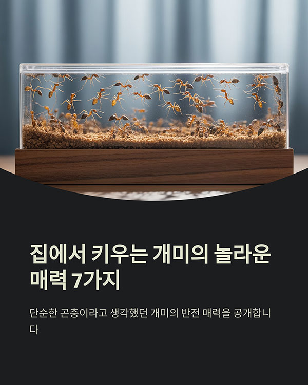 집에서 키우는 개미, 생각보다 매력적인 이유 7가지