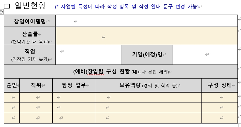 일반현황