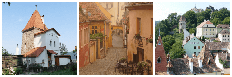 시기쇼아라 풍경 사진 3개