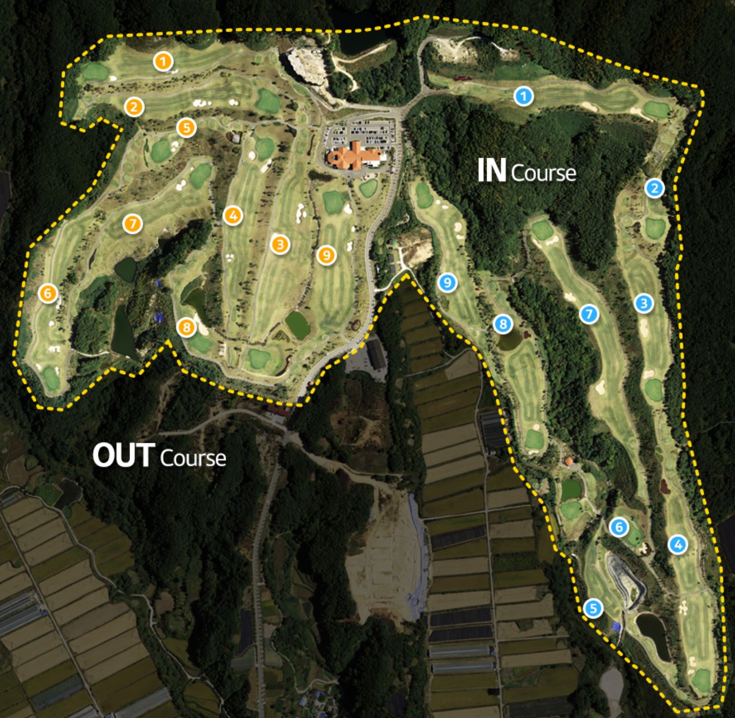 스카이뷰cc 코스