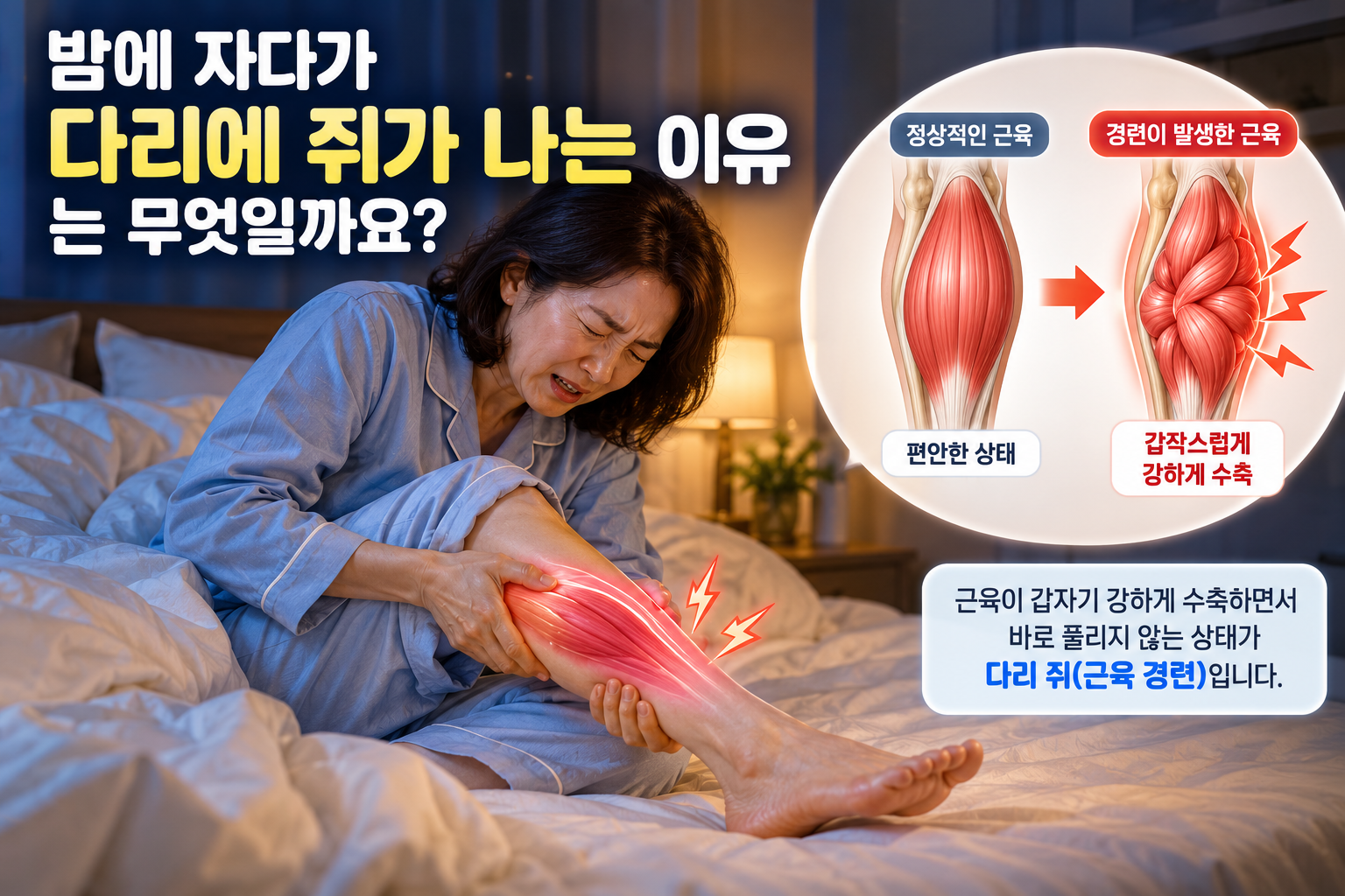 야간 다리 경련 관련 참고 그림