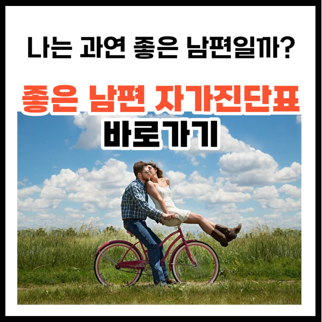 좋은 남편 자가진단표