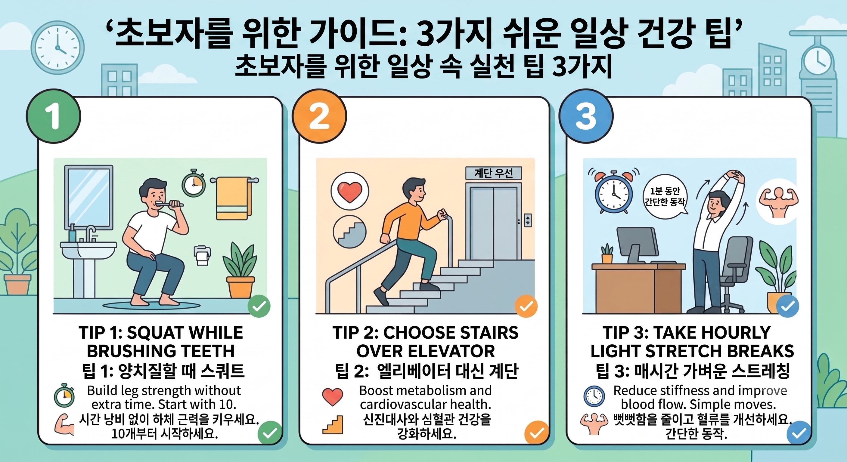초보자를 위한 일상 속 실천 팁 3가지