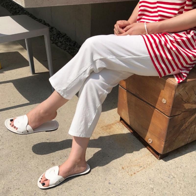 걸스데일리 걸스데일리 여름 교복이 되어줄 일자 면팬츠 여름바지