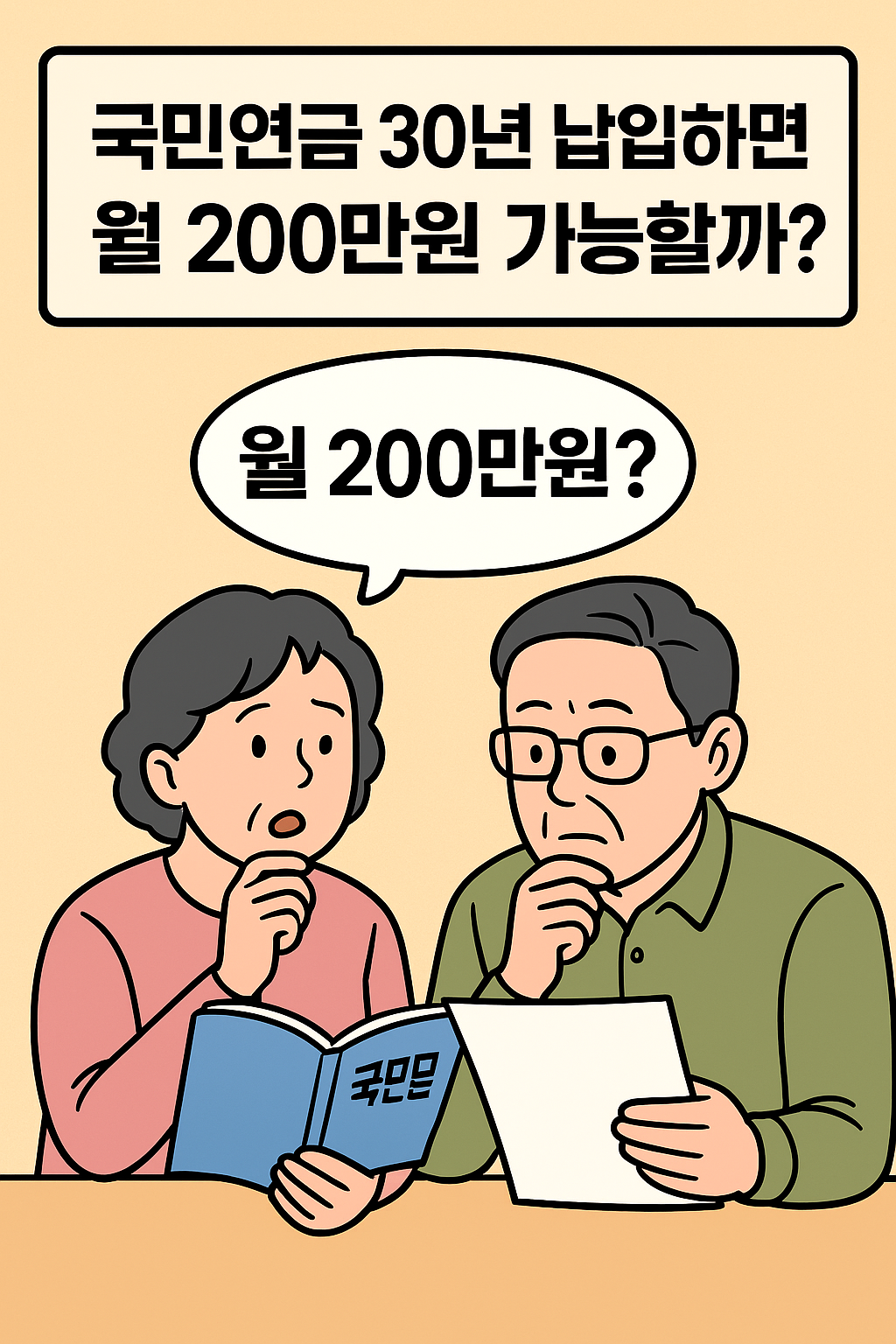 국민연금 30년 납입하면 월 200만원 가능할까? 현실적인 계산과 전략